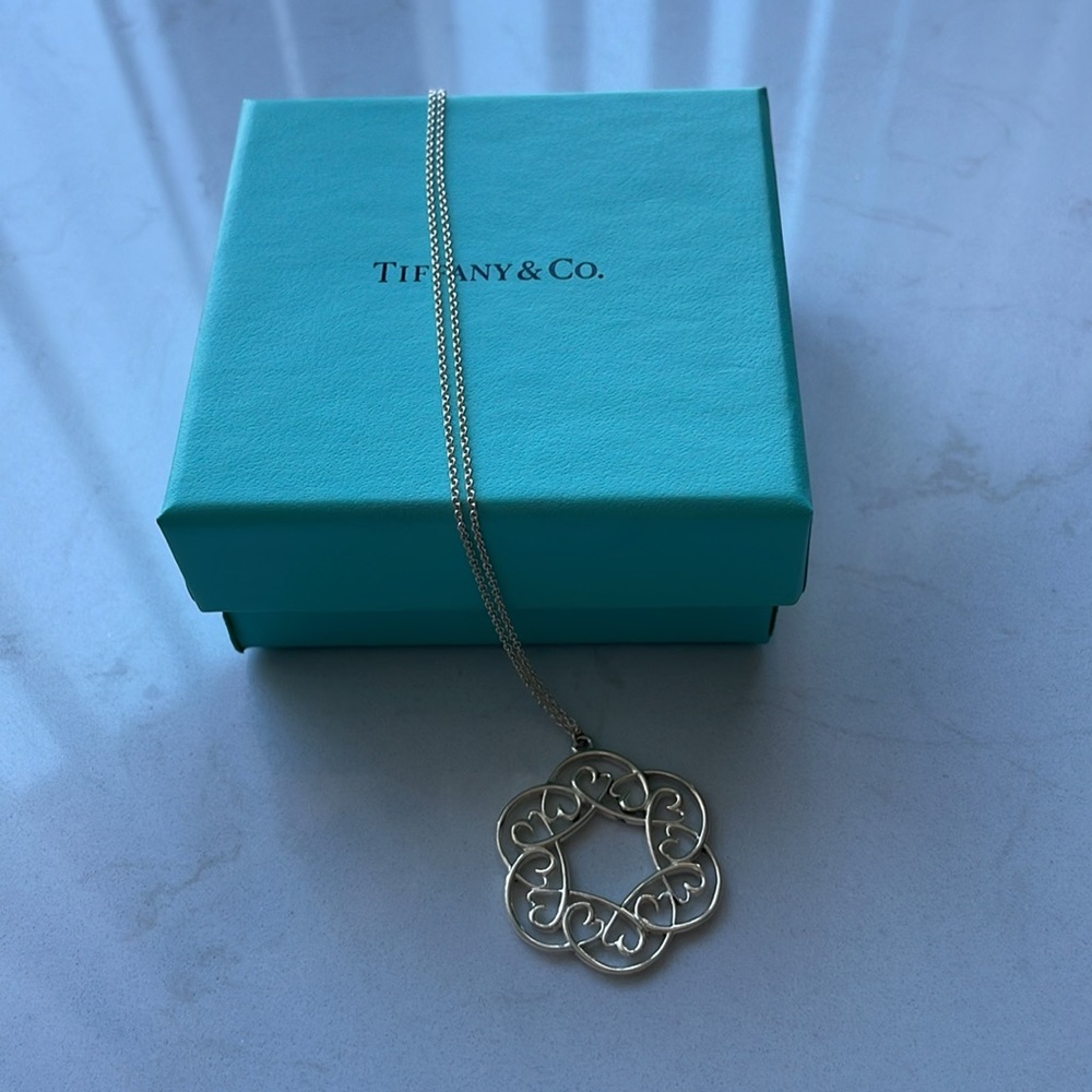 Genuine Tiffany & Co Loving Heart Medallion Necklace